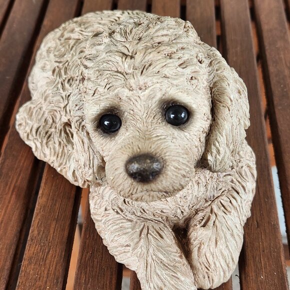 Sandicast Dog Figurine Realistic Puppy Sculpture, 8” Long x 5” High Collectible - Picture 5 of 15